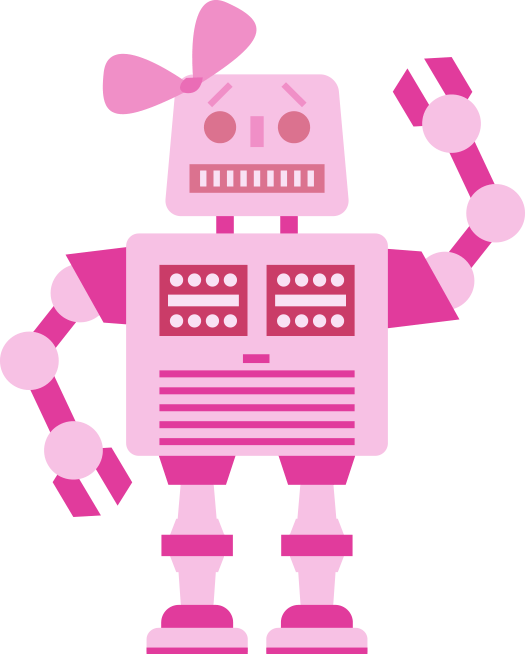 pinker roboter
